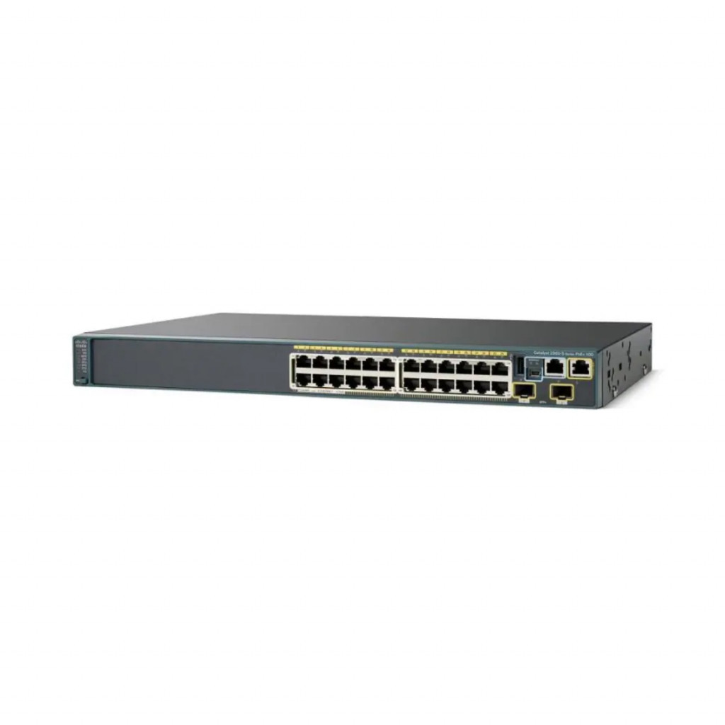سوئیچ شبکه 24 پورت PoE با 2 پورت +SFP سیسکو مدل WS-C2960S-24PD-L